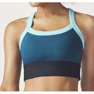 Fabletics Teal Sports Bra